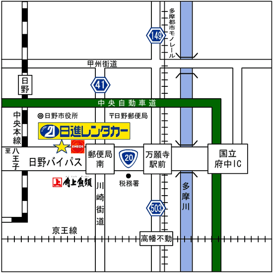 日野営業所 地図